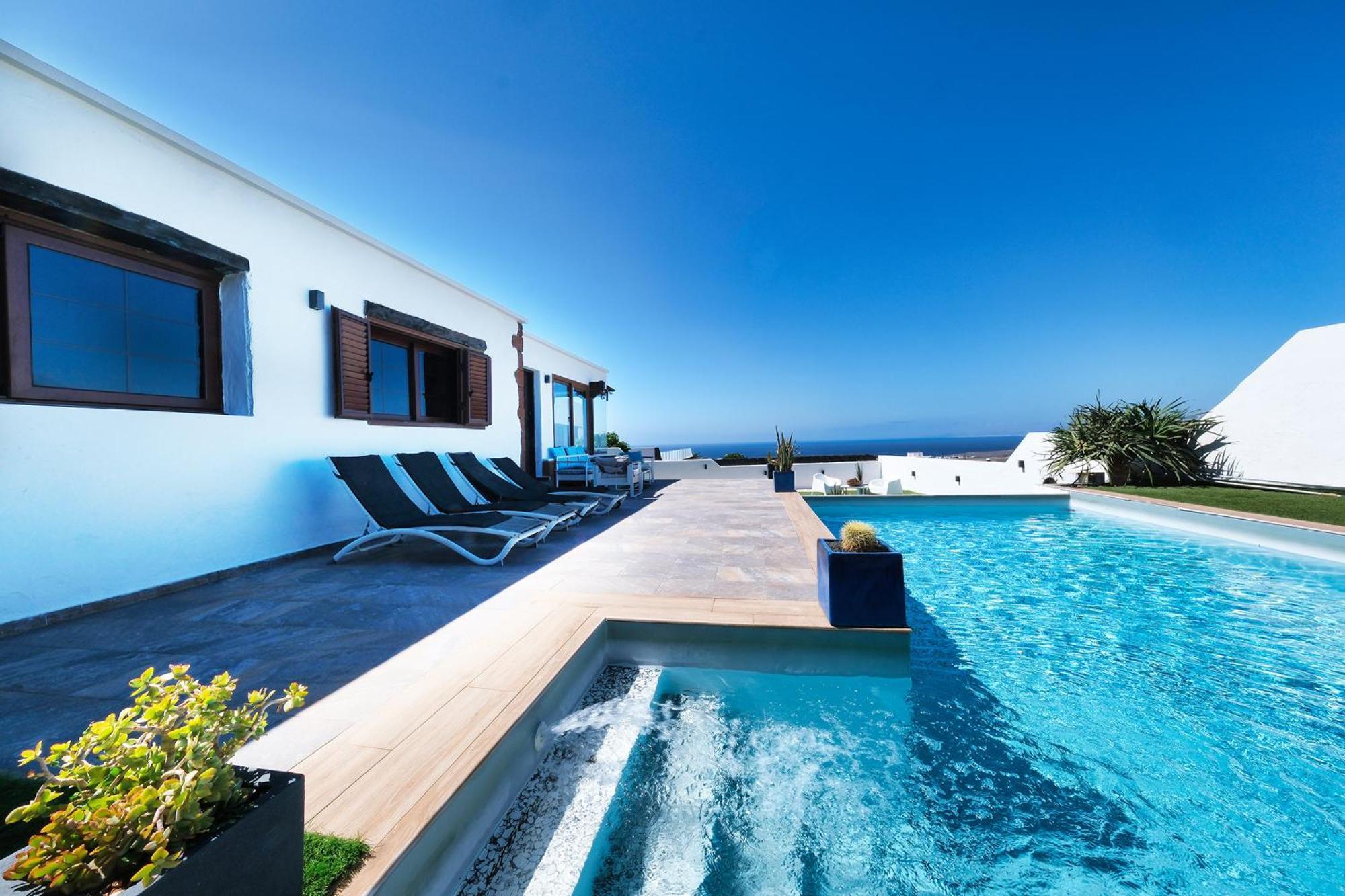 Villa Macher Piscina Y Bar Piscina Tías Exterior foto