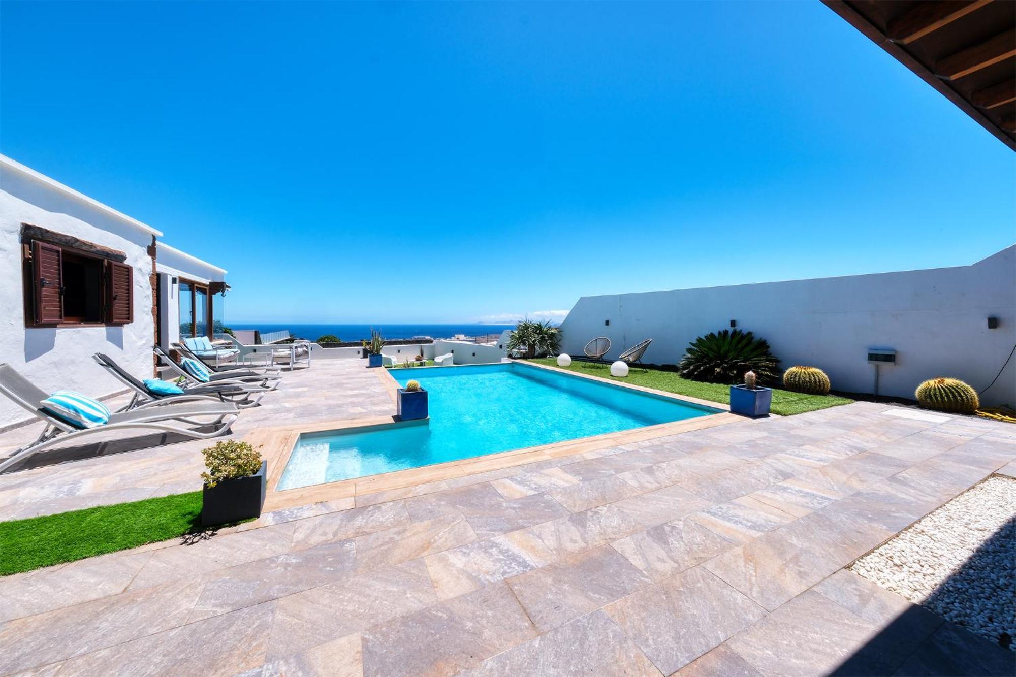 Villa Macher Piscina Y Bar Piscina Tías Exterior foto